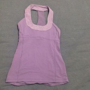 Lululemon scoop neck top with built-in bra